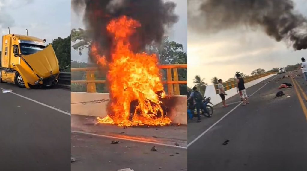 Trágico accidente en el libramiento de Suchiate deja cuatro personas fallecidas